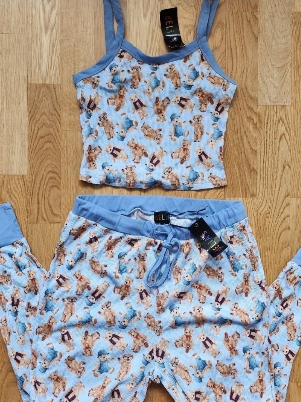 Delia*s by Dolls Kill Soft Double Stuffed Jogger Pants, Top and Panty